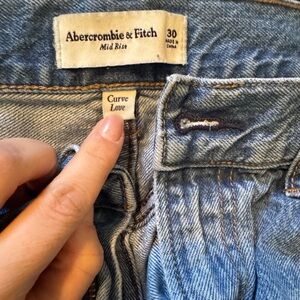 Abercrombie & Fitch Light Blue Curve Love Jeans